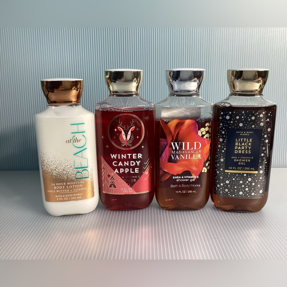 Set of Bath and Body Works Products (3 shower gels and 1 lotion)